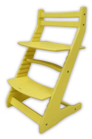 Растущий регулируемый стул. Детский стульчик для кормления Вырастайка - желтый