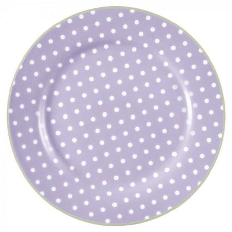 Тарелка Greengate Spot lavendar, сиреневый