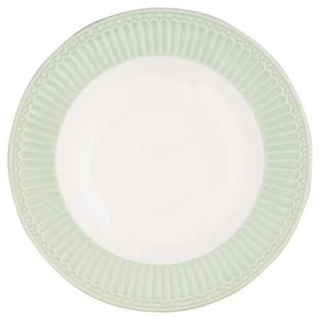 Глубокая тарелка Greengate Alice pale green 21,5 см