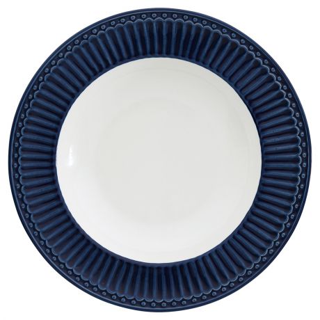 Глубокая тарелка Greengate Alice dark blue 21,5 см
