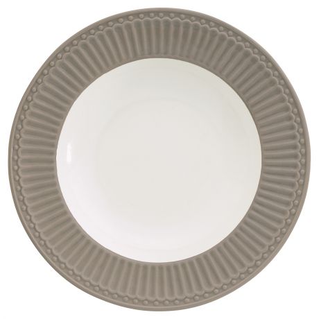 Глубокая тарелка Greengate Alice warm grey 21,5 см