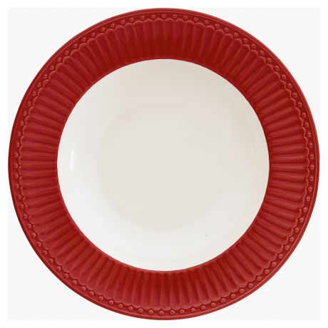 Глубокая тарелка Greengate Alice red 21,5 см