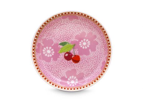 Набор из 2-х блюдец для чайных пакетиков Dotted Flower Pink