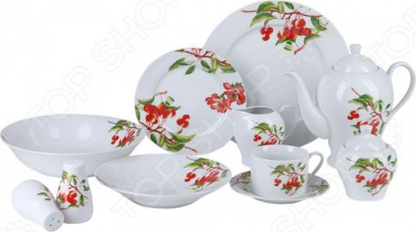 Набор столовой посуды Rosenberg RPO-100014-26, 77.858@26849, белый, 26 предметов