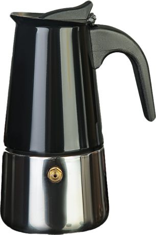 Гейзерная кофеварка "Итальяно", 3752569, черный, на 4 чашки