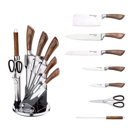 Набор кухонных ножей Mercury Haus MC - 6151, коричневый