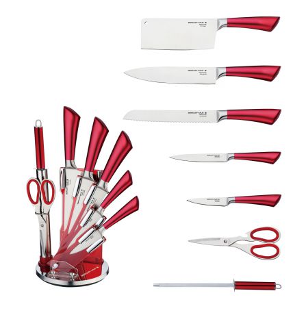 Набор кухонных ножей Mercury Haus MC - 6153, красный