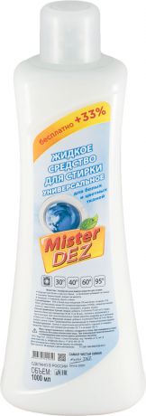Жидкое средство для стирки Mister Dez Eco-Cleaning универсальное для белых и цветных тканей 1000 мл
