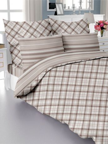 Комплект постельного белья DeНАСТИЯ "Манхэттен", 2-спальный, наволочки 50х70 см