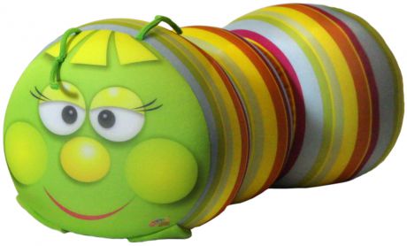 Подушка-валик Штучки, к которым тянутся ручки антистрессовая игрушка Гусеница, разноцветный