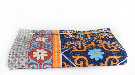 Покрывало Стеганый текстиль "Нежность" г.Чебоксары Настурция разноцветный