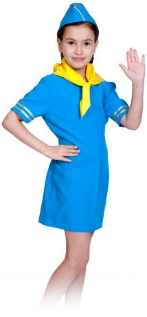 Карнавальный костюм Стюардесса в синем