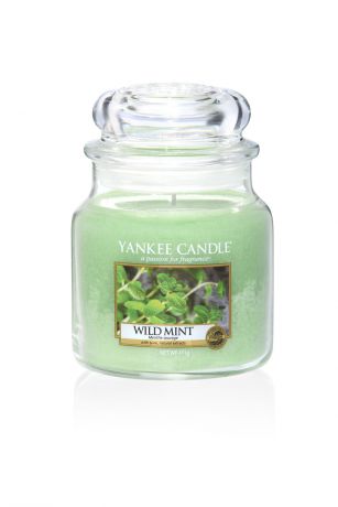 Свеча ароматическая Yankee Candle Дикая мята/ Wild mint 65-90 ч