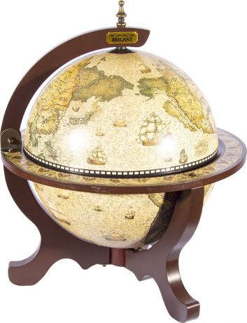 Глобус-бар напольный Brigant, 47222, коричневый, диаметр 33 см