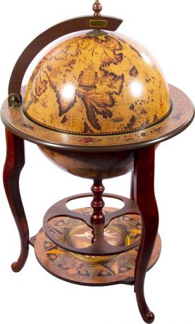 Глобус-бар напольный Brigant, 47214, коричневый, диаметр 45 см