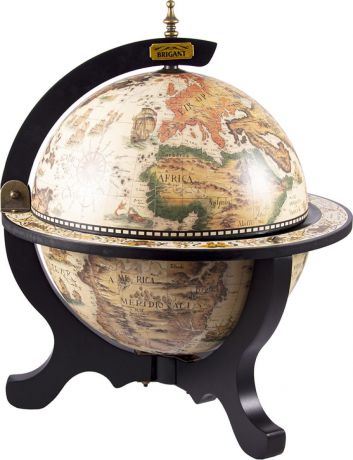 Глобус-бар напольный Brigant, 47212, коричневый, диаметр 33 см