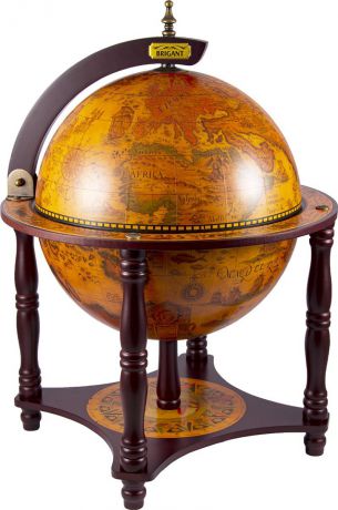 Глобус-бар напольный Brigant, 47211, коричневый, диаметр 33 см