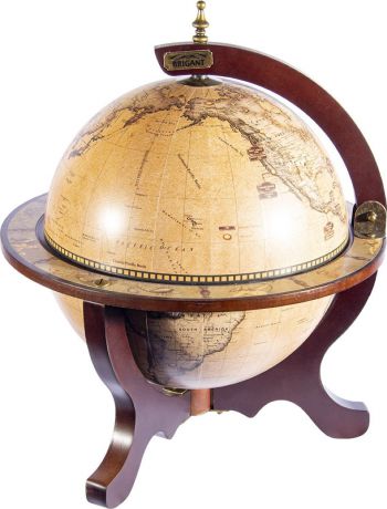 Глобус-бар напольный Brigant, 47091, коричневый, диаметр 33 см