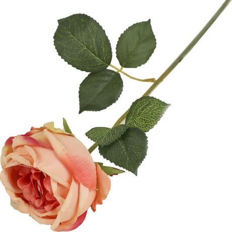 Искусственные цветы "Роза Леонардо", 2248847, розовый, 55 см