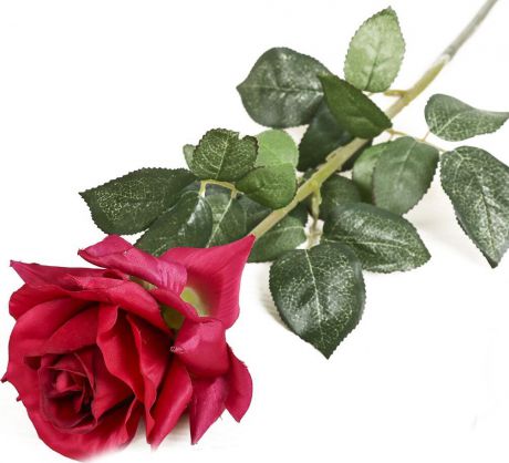 Искусственные цветы "Роза Джулиас", 2248836, малиновый, 74 см