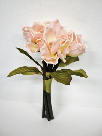 Искусственные цветы Coneko "Букет магнолии искусственный" 555242_light_pink, 45 см