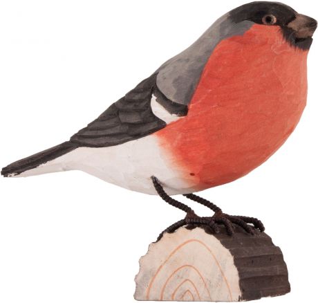 Декоративная фигурка птицы ручной работы Bullfinch
