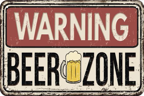 Картина Экорамка Beer zone 20x30, Металл