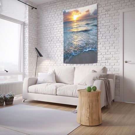 Панно JoyArty "Игривое море", на стену, с фотопринтом, tp_6991, 100 x 150 см