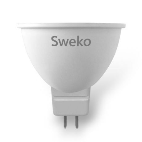 Лампочка Sweko 42LED-MR16-7W-230-3000K-GU5,3-P, 10 штук, Теплый свет 7 Вт, Светодиодная