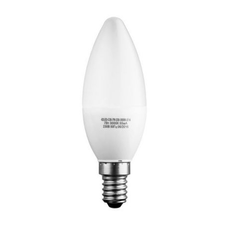 Лампочка Sweko 42LED-C35-7W-230-4000K-E14-5, Холодный свет 7 Вт, Светодиодная