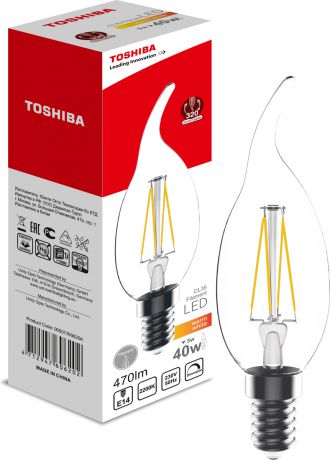 Лампочка Toshiba, Теплый свет 5 Вт, Светодиодная