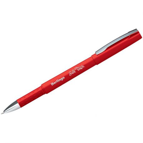 Ручка гелевая Berlingo Silk Touch, цвет чернил красный, 12 шт