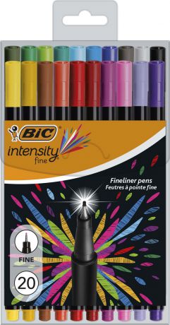 Набор капиллярных ручек Bic Intensity Fine, B953035, 20 цветов