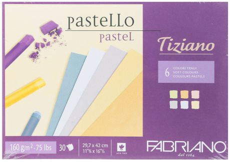 Fabriano Альбом для пастели Tiziano 6 цветов 30 листов 46029742