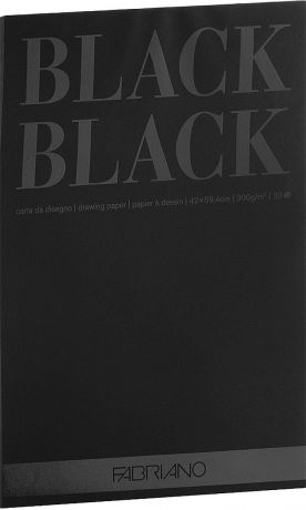 Fabriano Альбом для рисования BlackBlack 20 листов формат A2