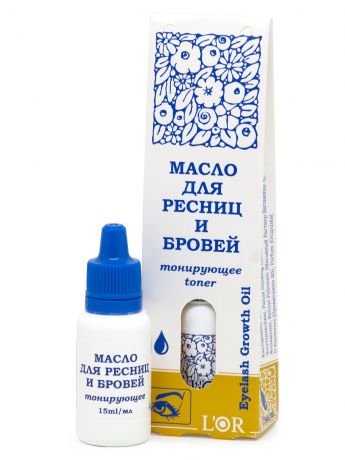 Масло для ресниц и бровей тонирующее (флакон-капелька) L