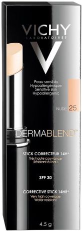 Корректирующий SOS стик Vichy Dermablend, для маскировки темных кругов и несовершенств кожи, тон 25, 4,3 г