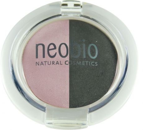 Neobio Двойные тени для век, тон № 01 (розовый бриллиант), 2,5 г
