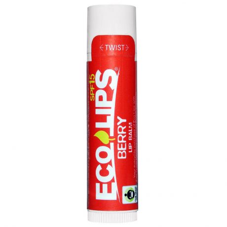 Бальзам для губ ECO LIPS "Ягодный аромат", SPF 15, 4,25 гр