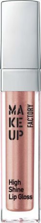 Блеск для губ Make Up Factory High Shine Lip Gloss, с эффектом влажных губ, тон №17, 6,5 мл