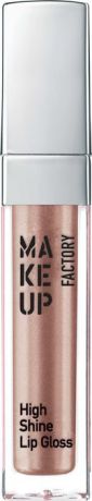 Блеск для губ Make Up Factory High Shine Lip Gloss, с эффектом влажных губ, тон №14, 6,5 мл