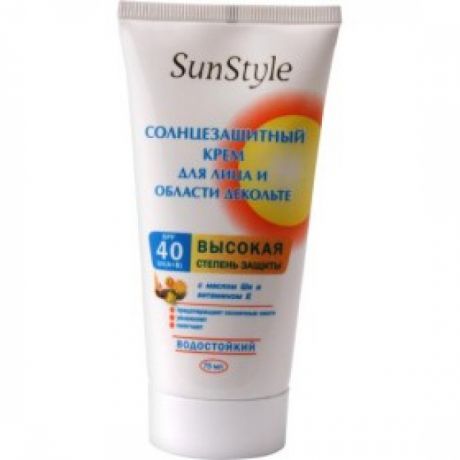 Солнцезащитный крем для лица и области декольте Sun Style SPF-40 UV(A+B) 75 мл