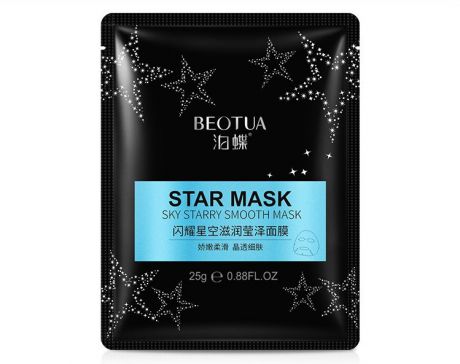 BEOTUA Успокаивающая маска для лица с экстрактом листьев Алоэ "Звездная маска", 25 гр.