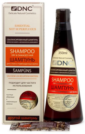Набор: DNC Шампунь для сухих и поврежденных волос 350 мл + Подарок Масло для волос 15 мл