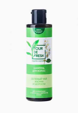 Шампунь для волос Tour de fresh "Зеленый чай -жасмин - водоросли"