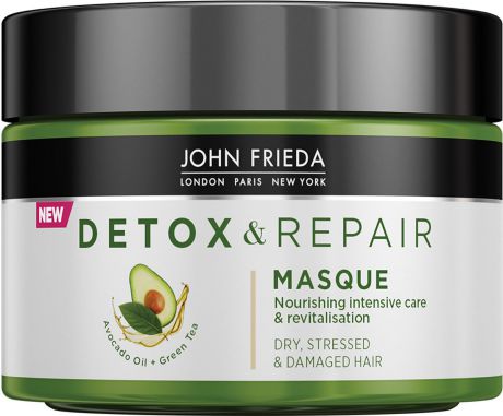 Маска John Frieda Detox&Repair, питательная, для интенсивного восстановления волос, 250 мл