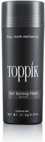 Пудра-загуститель для волос Toppik, оттенок Черный, 55 г