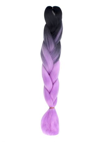Канекалон двуцветный DV02, 60см, L.A.G., цвет фиолетовый/черный