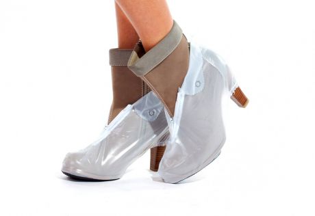 Чехлы грязезащитные для женской обуви на каблуках, размер XL