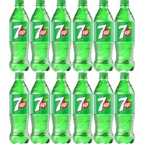 Напиток 7UP газированный (упаковка 12 штук), 0,5л